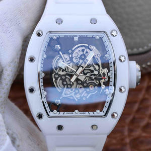 RM factory Richard Mille RM055 reloj mecánico automático de cerámica con cinta para hombre.