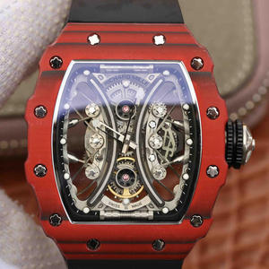 Réplica superior Richard Mille RM53-01 reloj mecánico automático de los hombres de alta gama fibra de carbonoUT Omega vintage Seamaster serie 30 reloj de correa mecánica para hombre original de una a una réplica