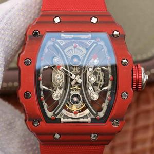 Réplica superior Richard Mille RM53-01 reloj mecánico automático de los hombres de alta gama fibra de carbonoUT Omega vintage Seamaster serie 30 reloj de correa mecánica para hombre original de una a una réplica