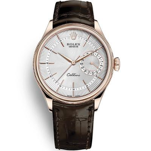 GM Rolex Cellini serie m50515-0008 reloj mecánico automático para hombre, piel de caimán