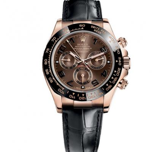 N Factory Rolex Daytona V8 Ultimate Version M116515ln-0015 Coffee Face (Brown) Cinta hombres versión de actualización del reloj mecánico