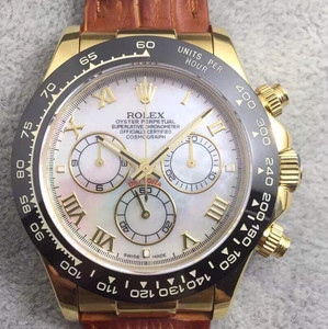 Rolex Daytona serie V5, movimiento mecánico totalmente automático, reloj de hombre, opaco, maquinaria Shanghai 7750, 40 mm de diámetro PVD amarillo