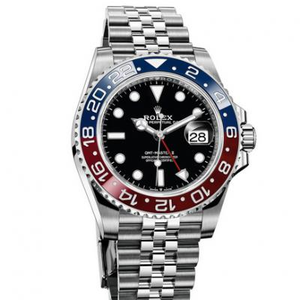 EW Factory Rolex Greenwich Red Blue Circle Black Face Reloj Mecánico para Hombres