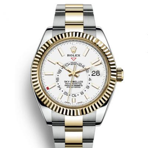 Rolex Oyster Perpetual SKY-DWELLER Series 326933 reloj mecánico para hombre cara blanca