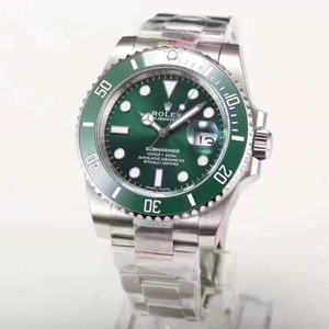 N Factory V8 versión del reloj de buceo Rolex Submariner serie green water ghost calendar, la versión más alta del reloj réplica superior 904