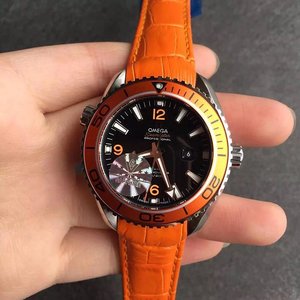 V6 Factory Omega Ocean Universe Series Damas Reloj Mecánico Anillo Naranja