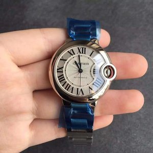 V6 fábrica v3 versión Cartier globo azul grande reloj mecánico automático para hombre