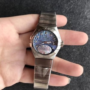 v6 fábrica Cartier globo azul puro blanco cara rosa oro señoras reloj de cuarzo