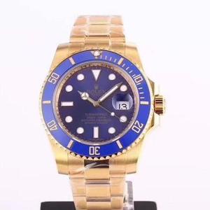 VR.Factory una vez más construye la versión imperial de la serie Rolex Submariner de oro de 18 quilates, la mejor versión de oro de 18 quilates del Submariner.