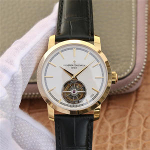 Vacheron Constantin VC Heritage Series 6000T/000R/B346 reloj hombre reloj de cuero correa tourbillon movimiento