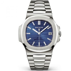 MKS Reloj de fábrica Patek Philippe Nautilus 5711/1P-001 Blue Surface Reloj Mecánico Automático para Hombres.