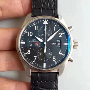 ZF IWC Classic Pilot Series Chronograph Reloj Mecánico para Hombre Lado Negro