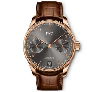 IWC 7 -malli: IW500702-sarja: Portugaliin räätälöity 52010-mekaaninen miesten kello