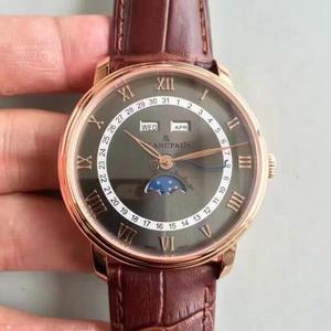 Vuoden lopussa Juxian JB Blancpain Classic Series 6654-1127-55B automaattinen mekaaninen liike miesten watch belt watch
