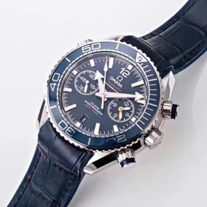 Uusi versio Omega Ocean Universe 600m Co-Axial Master Chronometer Chronograph Black Face OM Factory tuotettu automaattinen mekaaninen Chronograph Movement