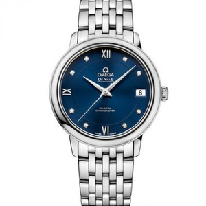 Omega De Ville 424.10.33.20.53.001 Blue Face Naisten Watch