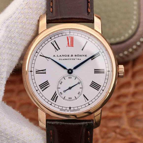 MKS Lange Classic 1815-sarjan independent small seconds miesten mekaaninen katsella, yksi alkuun replica kellot nousi kultaa - Sulje napsauttamalla kuva