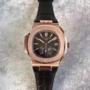 BP a produit Patek Philippe Nautilus Chronograph Shanghai 7750 Machine Change Cal.CH28-520 C Movement Men's Watch