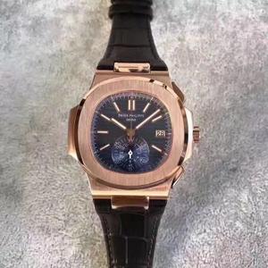 BP a produit Patek Philippe Nautilus Chronograph Shanghai 7750 Machine Change Cal.CH28-520 C Movement Men's Watch