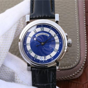 Breguet Marine 5817 montre 18k montre auto mécanique en or blanc pour homme