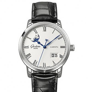 Top réplique Glashütte Original Member Series 100-04-32-12-04 Men’s Mechanical Moon Phase Watch.