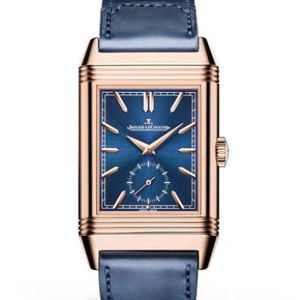 2020 première version montre d'usine MG Jaeger-LeCoultre 398258J montre de série flip double face double fuseau horaire montre en or rose pour homme