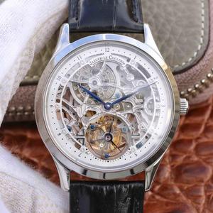 LH Jaeger-LeCoultre Master Series Tourbillon replica watch Real tourbillon automatic movement Rose gold diamond hollow men's watch