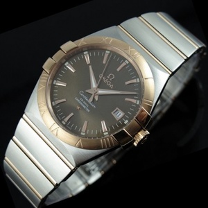 Swiss Omega OMEGA Double Eagle Series Watch Automatique Mécanique Transparent 18K Rose Gold Men’s Watch Swiss Movement