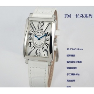 Swiss Franck Muller Watch Swiss Quartz Movement Leather Strap Ladies Watch