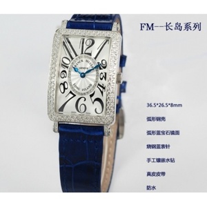 Montre suisse Franck Muller dames montre véritable montre bracelet en cuir dames