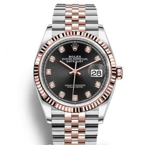 GM nouvelle dame datejust 36 mm or rose 2018 nouvelle datejust série recouverte d'or 14 carats mouvement mécanique automatique bracelet en acier inoxydable