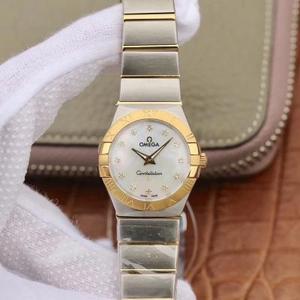 TW Omega Women's Constellation Series 27mm Quartz Watch Original One-to-One Model Stainless Steel Strap