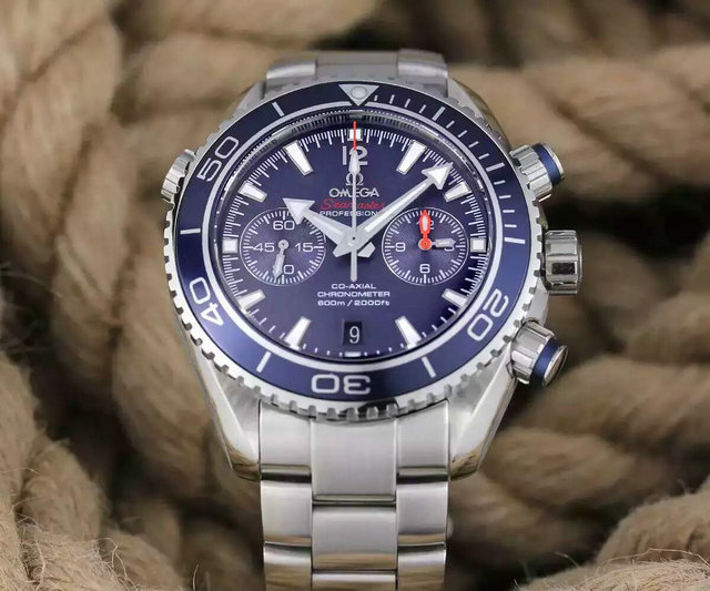 Montre mécanique pour homme Omega Seamaster Series Diving Dual Seconds - Cliquez sur l'image pour la fermer