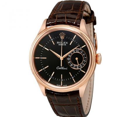 MKS Factory Rolex Cellini Series 50515 Rose Gold Men's Mechanical Watch - Cliquez sur l'image pour la fermer