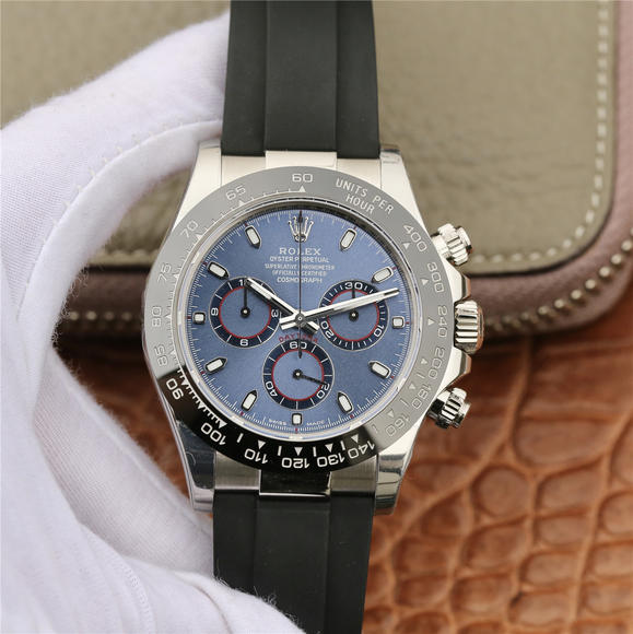 N Rolex New 904 Steel Daytona Rubber Strap Automatic Movement Full Function Men's Watch - Cliquez sur l'image pour la fermer