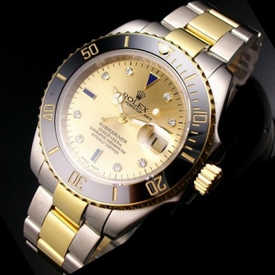 Swiss Rolex Rolex Men's Watch Water Ghost Stalker Men's All-steel Automatic Mechanical Watch 18K Gold Cover - Cliquez sur l'image pour la fermer