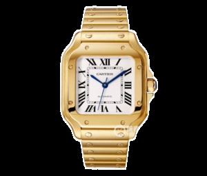 Cás BV Cartier New Santos (Fir Mór): 316 Ábhar Diailiú 18K Óir Watch