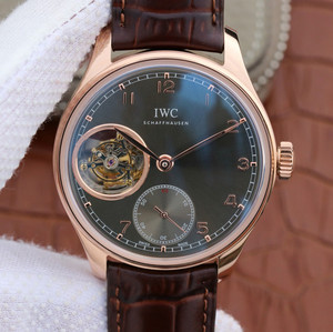 re-engraved IWC Portuguese series lW546301 tourbillon 43mm diameter .