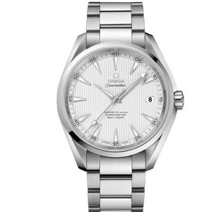 Omega Seamaster 150M series 231.10.42.21.02.003, white-faced white/white-faced blue needle mechanical men's watch.