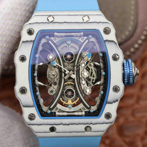 The top replica Richard Mille RM53-01 men's automatic mechanical watch high-end carbon fiber.