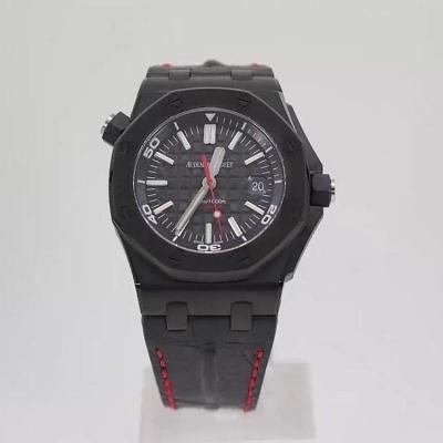 Jf boutique Audemars Piguet 15703 special limited edition black case red needle rubber strap automatic mechanical movement men's watch - Click Image to Close