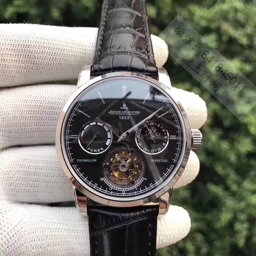 Swiss famous watch Jaeger-LeCoultre Automatic Sun Moon Star Tourbillon Movement Watch - Click Image to Close