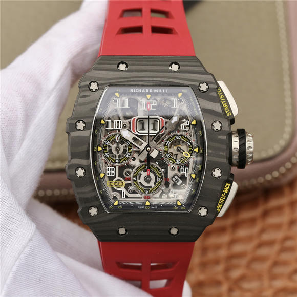 KV Richard Mille Miller RM11-03 Series Men's Mechanical Watch (Red Tape) - Click Image to Close