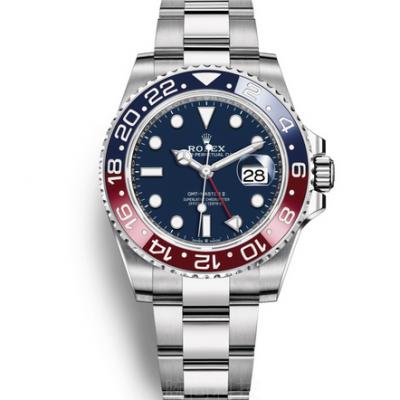 GMF Rolex GMT Greenwich Type ll Perfectly Reproduced Original Edition Fine Imitation Strap Automatic Mechanical Movement Men's Watch - Click Image to Close
