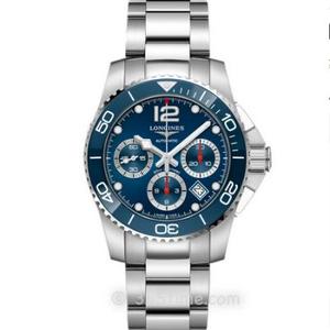 8F Longines Concas L3.783.4.96.6 Chronograph Blue Plate Mechanical Men's Watch.