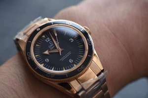 XF Factory Omega Seamaster serie oro rosa 007 orologio meccanico da uomo.