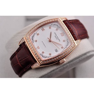 Patek Philippe orologio meccanico automatico 18K oro rosa con diamanti ETA Swiss movimento orologio da uomo