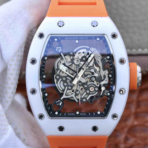 RM Factory Richard Mille RM055 orologio meccanico automatico da uomo in ceramica con nastro.