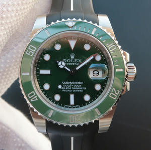 Rolex Green Water Ghost Green Ghost v7 versione SUB Submariner serie 116610LV modello a nastro.