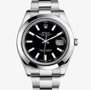 Rolex Datejust Series 116300 Orologio da uomo (piastra nera)